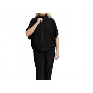 NEW SYMPLI wing zip up jacket in black